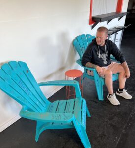 delivery of empathy chairs to OUTLoud North Bay